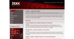 Desktop Screenshot of agenturazidek.cz